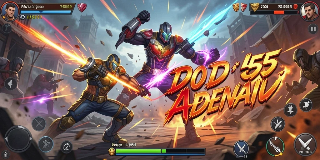 Tampilan aksi seru dalam pertandingan Fighting DODO555.