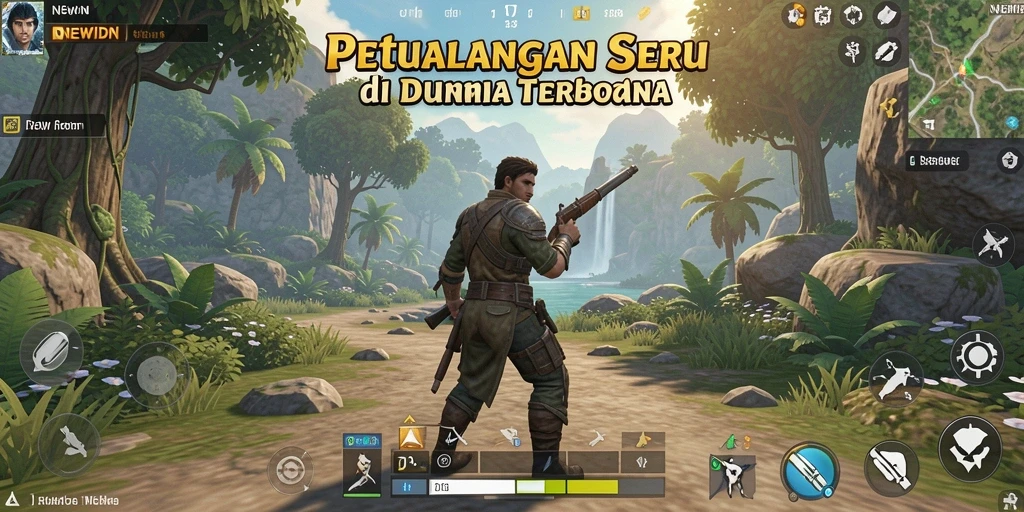 Tampilan gameplay seru di dunia terbuka NEWIDN.